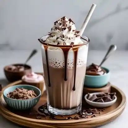 Nutella Milkshake Rady For Serve