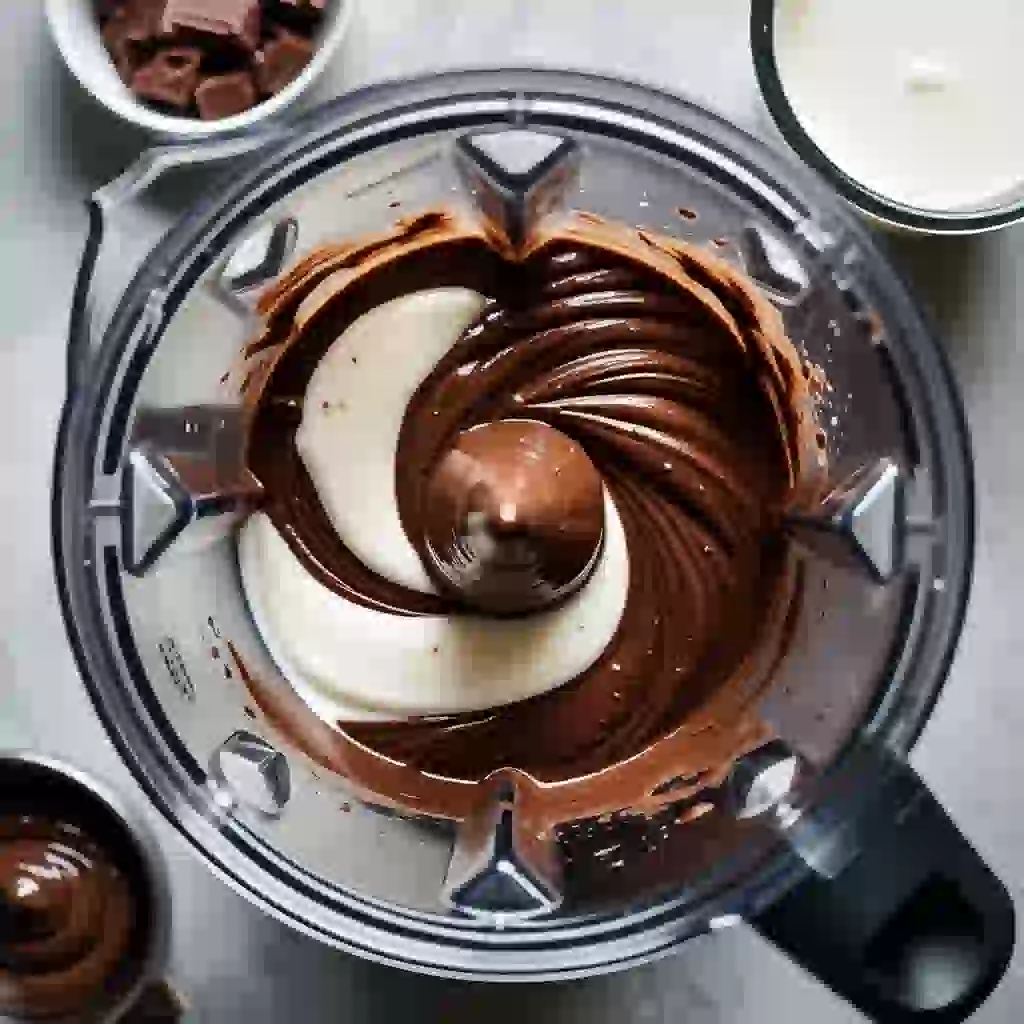 make a Nutella milkshake in blender