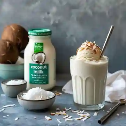 Pure vegan milkshake