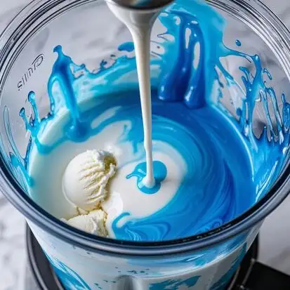 Frosty Bantha Milk (Star Wars Blue Milk) Add iconic blue color with 3-4 drops of blue food dye. Blend until creamy and smooth.