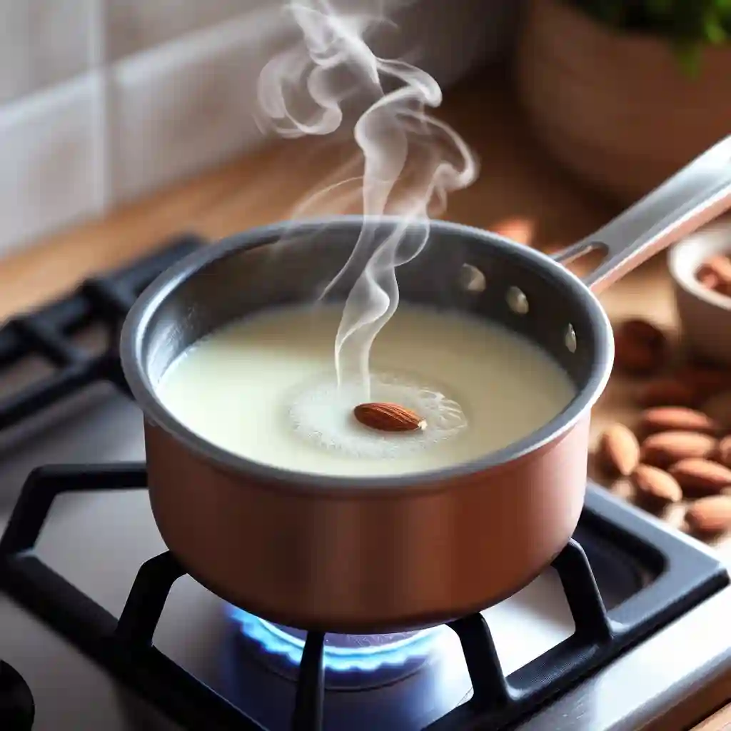 Ingredients and process for preparing almond milk